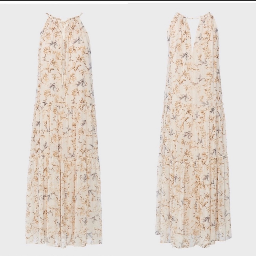 Drew Naomi Vintage Floral Maxi Dress Sz Small NWT